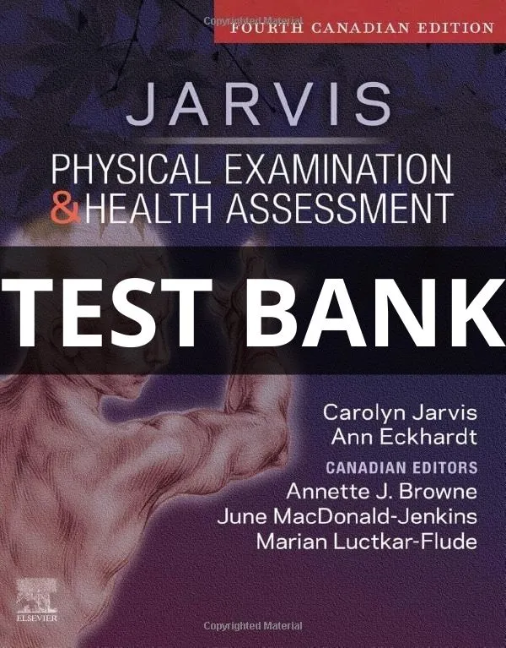 Canadian Physical Examination and Health Assessment Test Bank