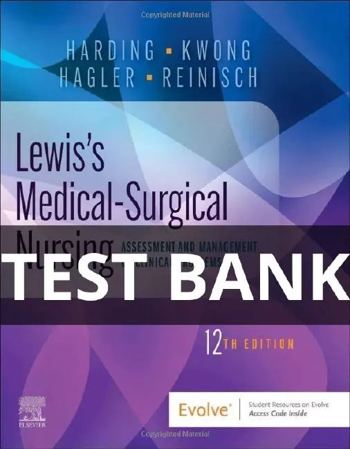 lewis's medical surgical nursing 12th edition test bank