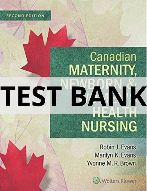 maternity newborn and women's health nursing test bank​