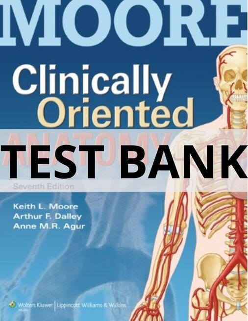 moore's clinically oriented anatomy test bank​