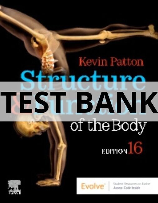 structure and function of the body test bank