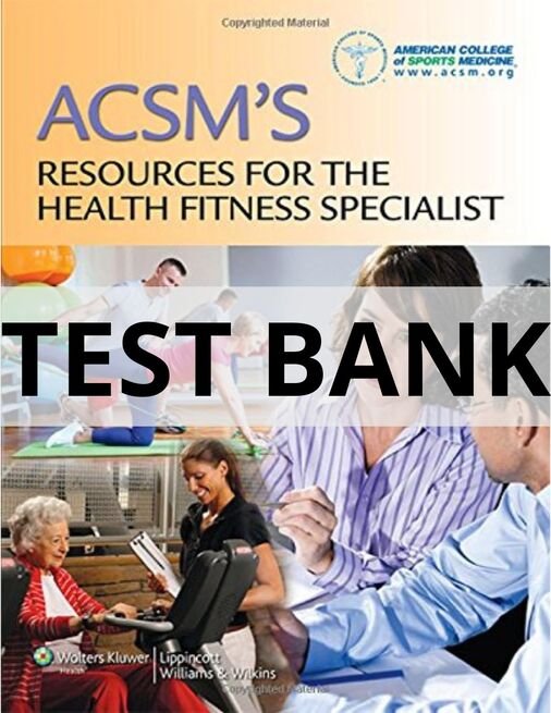 acsm's resources for the health fitness specialist​