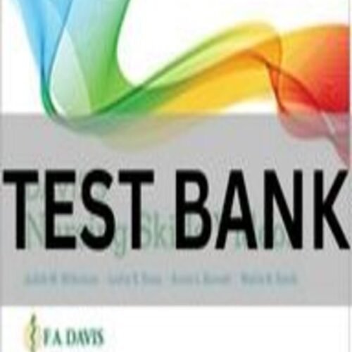 nursing skills test bank​