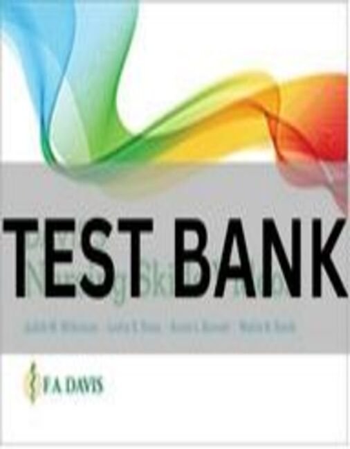 nursing skills test bank​