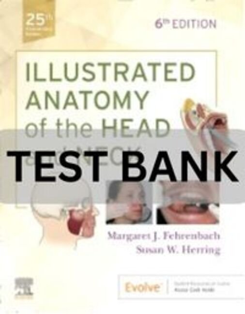illustrated anatomy of the head and neck test bank​